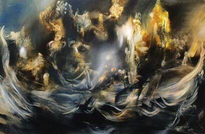 The Barque of Modern Times - a Paint Artowrk by Fernando Velazquez